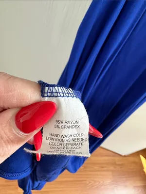 Blue Knot-Front Sleeveless Dress - Unbranded thumbnail 5
