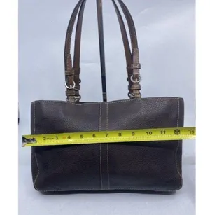 coach medium bag handbag brown leather shoulder ba thumbnail 4