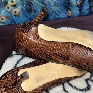 Talbots Size 8 Snakeskin Kitten Heels thumbnail 11