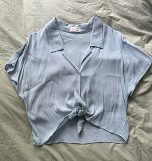 Aritzia Wilfred Tie Front Blouse thumbnail 1