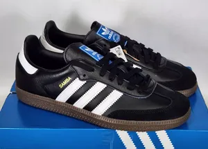 New women's 9.5/men's 8.5 (UK 8) Adidas Samba black white gum thumbnail 1
