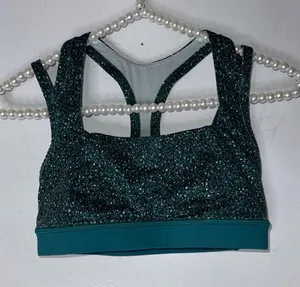 Lululemon Splendour Sport Bra‎ Flashback Static Seamist Forage Teal Green Size 4 thumbnail 1