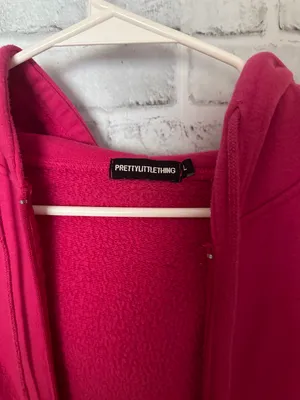 Pretty Little Thing hot pink zip up hoodie thumbnail 5