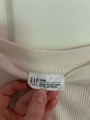 Gap Knit Top Waffle White thumbnail 2