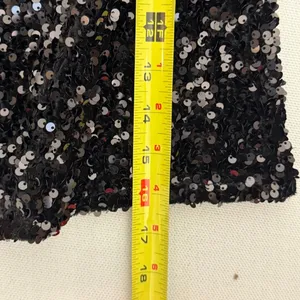 She + Sky Black Sequin Mini Skirt NWT size medium thumbnail 6