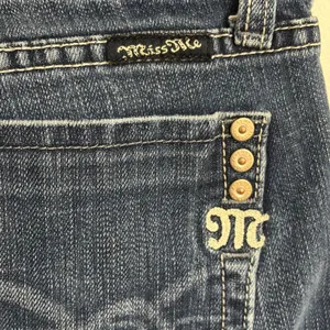 Miss Me Women Dark Wash Bootcut Jeans JP4818 Size 31 Stretch Denim thumbnail 11