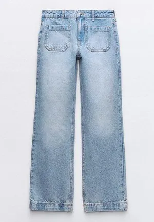 Zara Z1975 Bootcut Jeans With A High Waist thumbnail 1