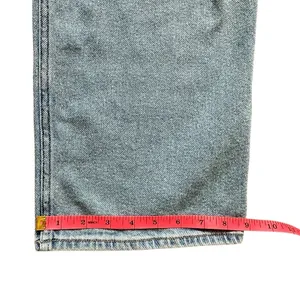 Hollister Ultra‎ High Rise Dad Jeans 10L Light Wash Ripped Knees Straight Leg thumbnail 9