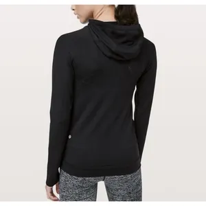 Lululemon Seamless Ventilate Jacket Black Hooded Full Zip Running Gym Womens 6 thumbnail 2