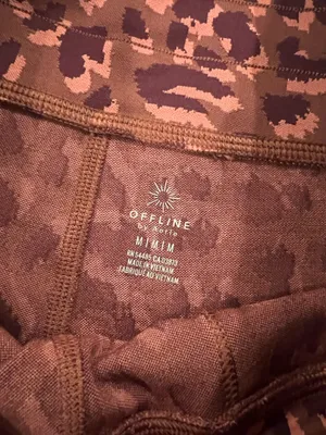 Leopard Print Joggers by Aerie Size M thumbnail 3