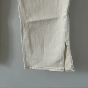 Abercrombie & Fitch 90s Ultra High Rise Curve Love Straight Leg Jeans Cream 33 thumbnail 8