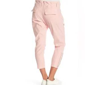 Current/Elliott The Beverly Cropped Tapered Zippered Pants Crystal Pink Size 24‎ thumbnail 7