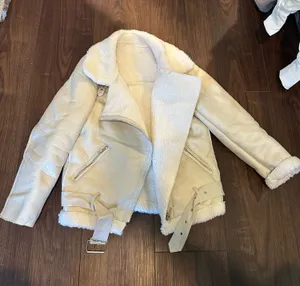 Shein Oversized Leather Jacket thumbnail 1