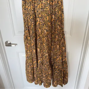 Saylor Kristin Large Leopard Print Tiered‎ Maxi Dress Cottagecore Prairie Boho thumbnail 9
