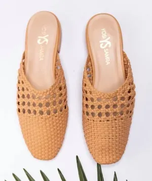 YOSI SAMRA Jade Weave Mule Women's Sz. 8 thumbnail 1