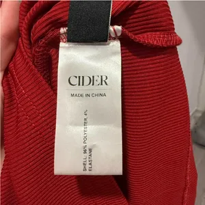 Cider High Neck Ruched and Ribbed Midi Dress thumbnail 5