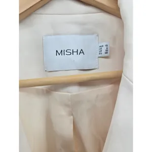 MISHA Blazer Womens 6 Sadie Cream Double Breasted Gold Button JAS21JA1051 EUC thumbnail 2