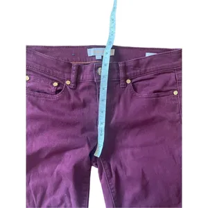 Tory‎ Burch dark plum super skinny mid rise jean size 26 thumbnail 5