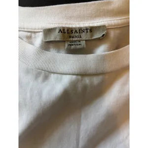 AllSaints Coni‎ Tank Mini Dress Small White Padded Shoulder Muscle Tee Dress thumbnail 4