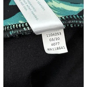 Cacique Swim Skirt Plus Size 24 Green Tropical Leaf Ruched Tankini Bottom Summer thumbnail 9
