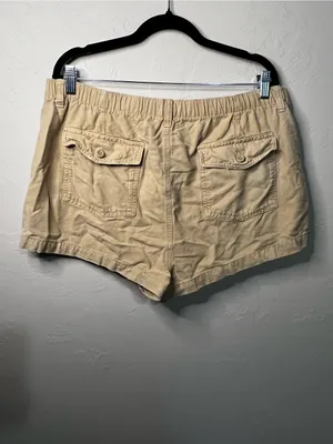 Aerie Wander Tan Utility Outdoor Cotton Casual Pocket Shorts Boho Safari thumbnail 5