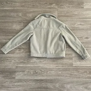 Joie mint green soft fleece button front jacket - medium thumbnail 4