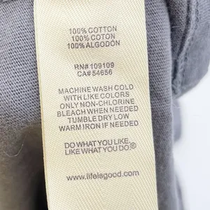 Life Is Good Don't Go Bacon My Heart Grey Cotton T-shirt Tee Women's Size Large thumbnail 5