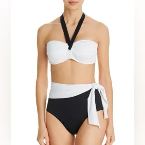 NWT Lauren Ralph Lauren BEL AIR Halter Bandeau Bikini Top thumbnail 4