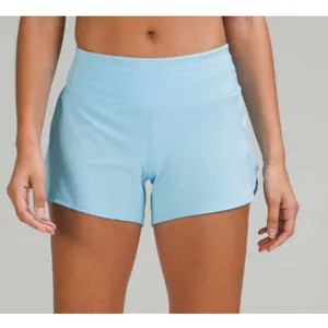 Lululemon Speed Up Mid-Rise Lined Short 4" Blue Chill 6 thumbnail 2