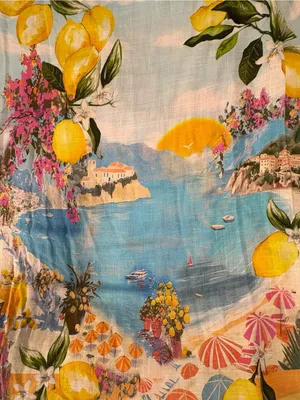 Paper Heart Lemon Amalfi Coast Tie Back Maxi Dress M Italian Summer Resort thumbnail 7