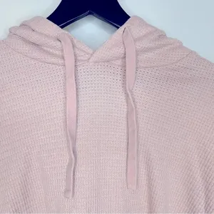 Wild Fable Waffle Knit Blush Pink Cropped‎ Hoodie Size M thumbnail 3