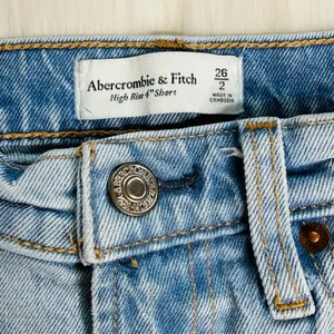 Abercrombie Light Wash Distressed High Rise Festival Denim Cut Offs thumbnail 3