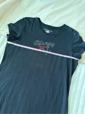 Disney Black Short-Sleeve Cruise Line Tee with Rhinestone Anchor thumbnail 3