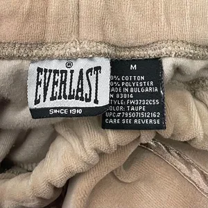 Y2K Everlast Velour Pants Womens Size M Taupe Track Drawstring Athleisure Y2K thumbnail 8