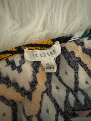 En Crême Tribal Pattern Mini Dress thumbnail 2