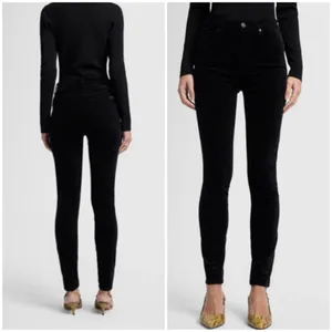 7 for all mankind the high waist black skinny jeans thumbnail 2