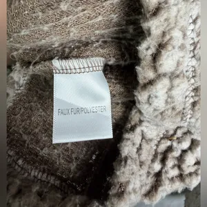Nordic Fleece Women’s Sherpa Pullover Quarter Zip Teddy Faux Fur Sz M thumbnail 5