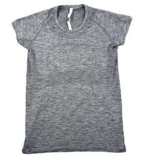 Lululemon Swiftly Tech Short Sleeve Shirt Women's 12 Heathered Gray Stretch Yoga thumbnail 1