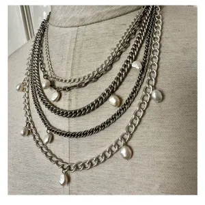Stella and Dot Avery multi strand pearl necklace thumbnail 4