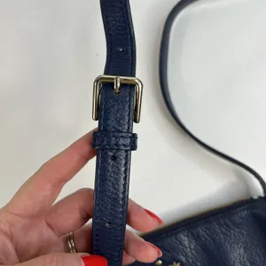 Kate Spade Lombard Street Cayli Crossbody Bag Navy Pebbled‎ Leather Purse READ thumbnail 6