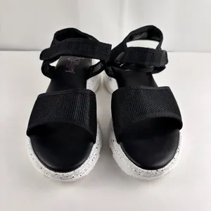 Jellypop VENTURE Black Comfort Fit Platform Sandals Women's Size 8 NIB Speckled thumbnail 2