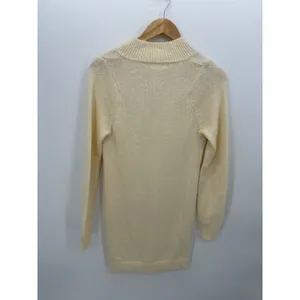 Lovers and Friends Cream Wool Blend Quarter‎ Zip Sweater Dress Womens Small Mock thumbnail 2