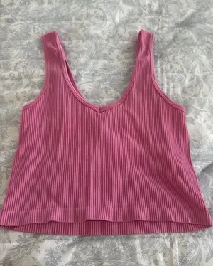 Pink crop top thumbnail 1