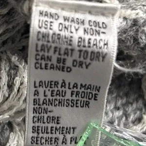 Vintage Fair Isle Snowflakes Sweater‎ Gray Small thumbnail 7