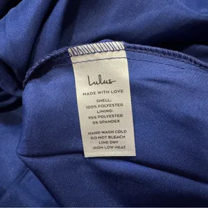 Lulus All About Love Royal Blue Floral Print Midi Dress Size XS thumbnail 6