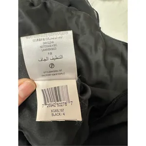 Max and Cleo Black Satin Chiffon Gown size 4 Small hole on the bottom of the dre thumbnail 10