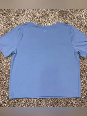All in Motion Blue Short Sleeve Athletic Top Medium thumbnail 3
