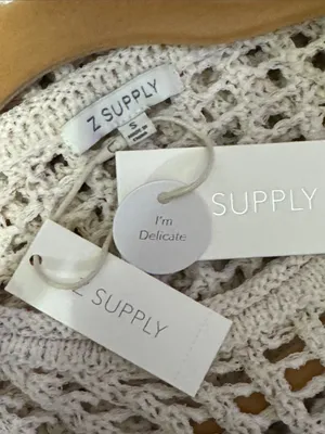 Z SUPPLY Felix Sweater S 20” p2p Cream $88 Retail NWT thumbnail 3