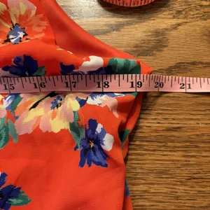 Lulus‎ V-Neck Sleeveless Red Floral Print Mini Dress XL Made in USA thumbnail 9