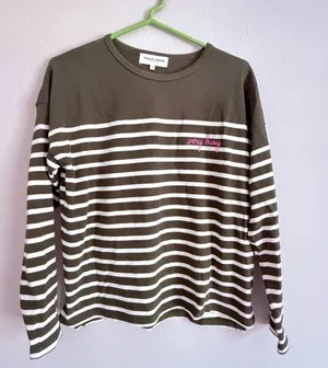 Maison Labiche Paris “Very Busy” Montpar Sailor Long Sleeve Striped Shirt Size S thumbnail 1
